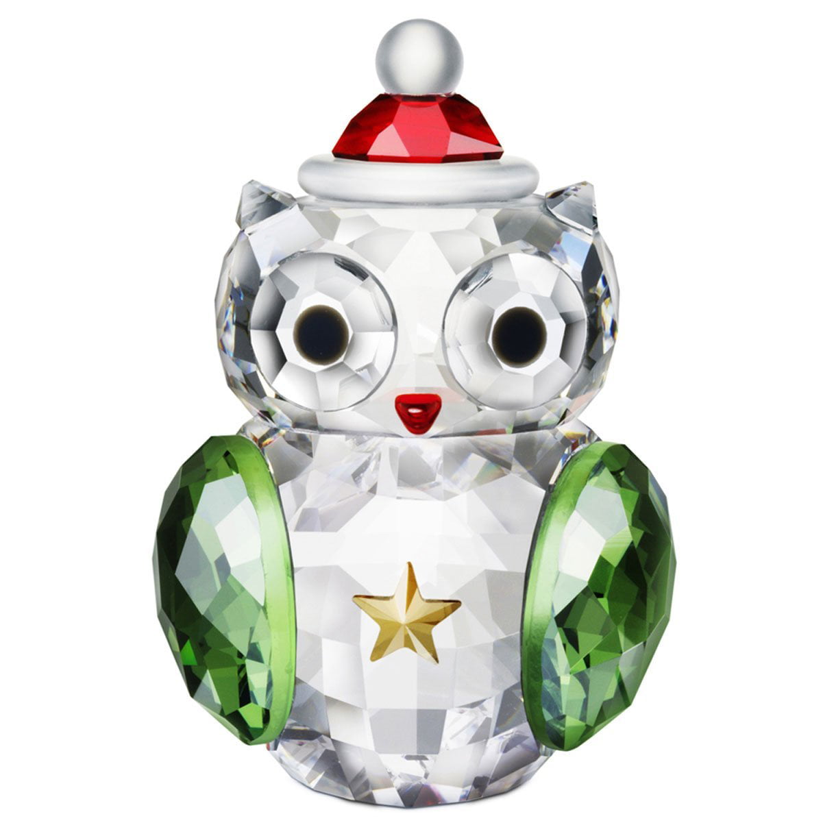 Swarovski Crystal Christmas Figurine ROCKING OWL -