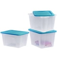 thumbnail image 1 of 3 CAJA PLÁSTICO ORGANIZADORACON TAPA 87 LITROS RESISTENTE, 1 of 8