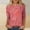 #0254-Red, variant on Xucatan Fashion Printed Crewneck Tops for Women, Casual Dolman Sleeve Blouses with Breezy 3/4 Length Design, Lightweight Versatile Tees, Everyday Summer Shirts Gift