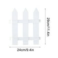 thumbnail image 2 of Garden Fence - Insert White Plastic Fence Garden Picket Fence Edgings Lawn Flowerbeds Plant Borders Decorative Garden Yard, 2 of 4