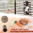 thumbnail image 2 of XKDOUS 13Pcs Hamster Toys, Guinea Pig Chew Toys Hamster Cage Accessories, Hamster Wheel Small Animal Molar Chew Toys for Guinea Pigs, Chinchillas, Gerbils, Bunny, 2 of 8