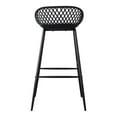 thumbnail image 5 of Moe's Home Collection Piazza Outdoor Barstool Black-Set Of Two, 5 of 6
