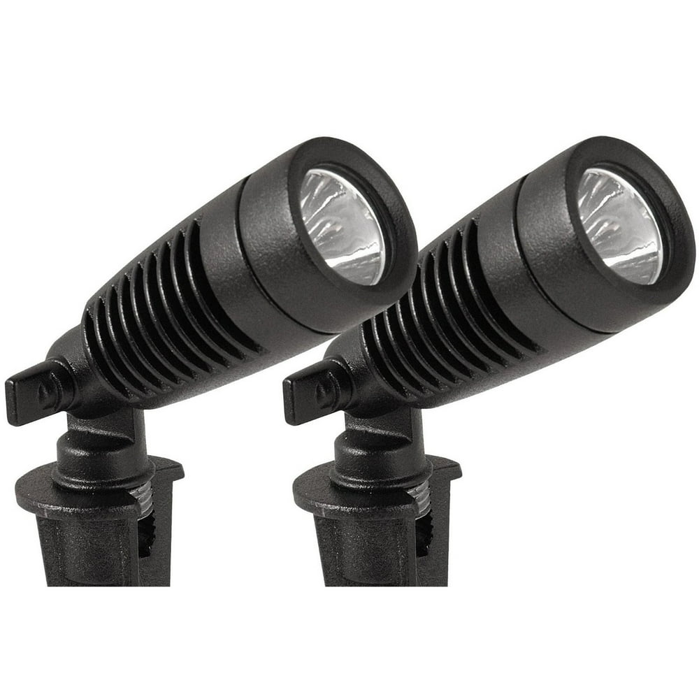 Moonrays 95557 Black Low Voltage LED Outdoor Landscape Metal Spot Light