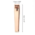 thumbnail image 4 of Cortauñas simple de 1 pieza para mujeres y hombres tono dorado rosa, 4 of 6