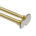 thumbnail image 5 of Utopia Alley Adjustable 72-In Double Shower Curtain Tension Rods - Rust-Proof Aluminum with Rubber End Cap, Easy Installation - Extendable, No Drilling, With Shower Liner and Hooks, Gold, 5 of 11