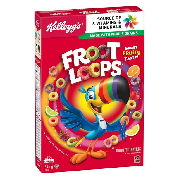 Kellogg's Froot Loops Cereal 345g, 345g
