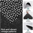 thumbnail image 3 of Black Dog Paw Footprint Bone Kitchen Rugs Sets Of 3,Kitchen Runner Rugs Non Skid Washable,Decorative Kitchen Floor Mats for Kitchen,Sink,Laundry,17"x30"+ 17"x47" + 17"x59", 3 of 6