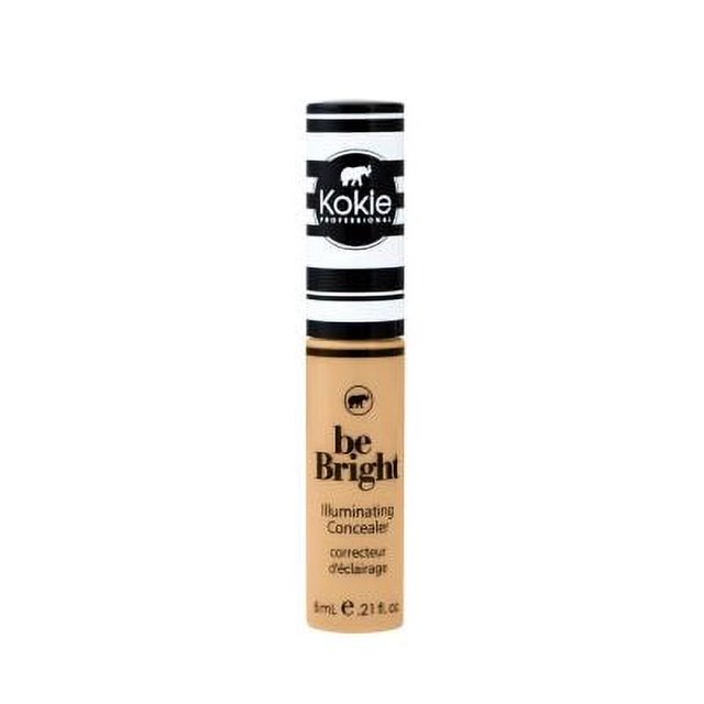 Kokie Cosméticos Be Bright - Correctores de color y correctores, beige medio, 0.21 onzas líquidas