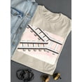 thumbnail image 3 of Two Way Railroad T-shirt Women's -Taher Saoud Designs, 3 of 4