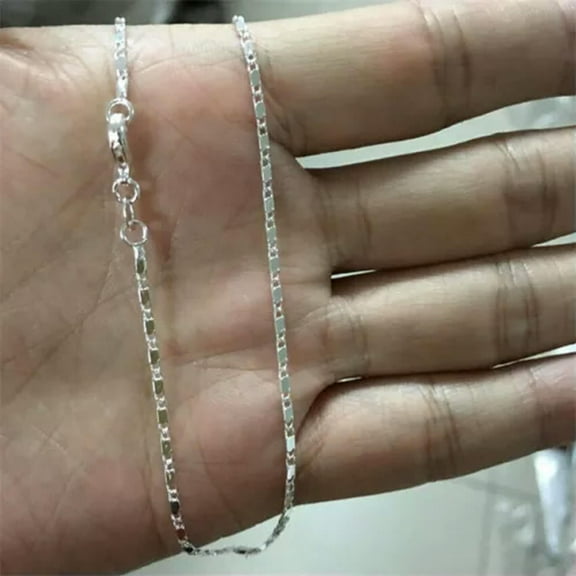 HOOUN Women Gorgeous Jewelry Cubic Zirconia 925 Silver Necklace Pendants Wedding Gifts-18-Silver#2