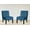 Blue, variant on Mid Century Modern Accent Chairs Set of 2 with Minimalist Design, Elegant Velvet Upholstery and Solid Wood Legs, Ideal for Living Room or Bedroom, Eggplant
