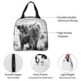 thumbnail image 3 of KLL Yak Print Insulated Lunch Bag Women, Reusable Cute Tote Lunch Box for Adult & Men, Leakproof Cooler Lunch Bags for Work Office Travel Picnic, 3 of 5