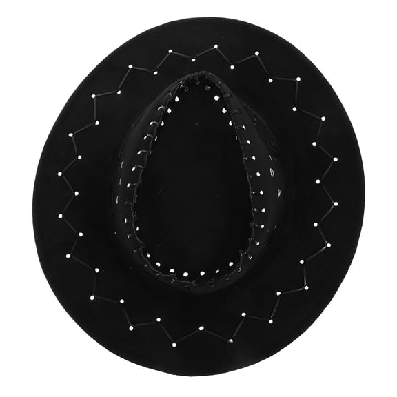 FONDOTIN 1Pcs Cowboy Hat for Kids Party Hats Wide Brim Shade Versatile Use Round Brim Western Style