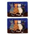 thumbnail image 1 of Kits de enganche de pestillo Zulema para alfombras con patrón de gatos, 1 of 8