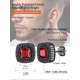 thumbnail image 5 of Pendientes de Botón PROSTEEL Granate Rojo Cuadrado con Circonita Cúbica Plata de Ley, 5 of 6