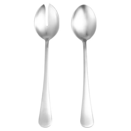 

NUOLUX 2pcs Stainless Steel Spoon Fork Creative Fork Spoon (Silver)