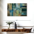 thumbnail image 3 of Elephant Stock Focal Point Wall Art - Horizontal Canvas Wall Art - Living Room Wall Decor - Abstract Canvas - Brown And Blue Decor By Silvia Vassileva - 36" x 24", 3 of 8