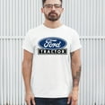 thumbnail image 4 of Ford Tractor Logo Blue T-shirt Vintage Farm Rustic Classic Brand Heritage Retro Life Agricultural Field Men's Tee, 4 of 7