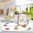 thumbnail image 5 of Yayeee Dish Drying Mat for Kitchen Counter 16"x18" Microfiber Absorbent Pad, Beige Cherry, 5 of 7