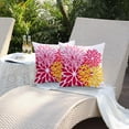 thumbnail image 5 of Outdoor Pillow Covers 16x16 Inch Set of 2 Pink Yellow Flower Decorative Waterproof Summer Outdoor Valentines Pillow Covers for Patio Funiture Garden Couch 168J16, 5 of 6