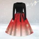 thumbnail image 1 of Disfraz de Cosplay de Navidad para mujer, vestido de princesa de manga larga, vestido de Festival Vintage, vestido Rockabilly, bata de fiesta, 1 of 5