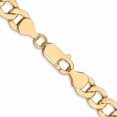 thumbnail image 4 of 14K Yellow Gold Jbsp's 7mm Semi-Solid Curb Link Chain (24 X 7) Made In South Africa 1328-24, 4 of 5