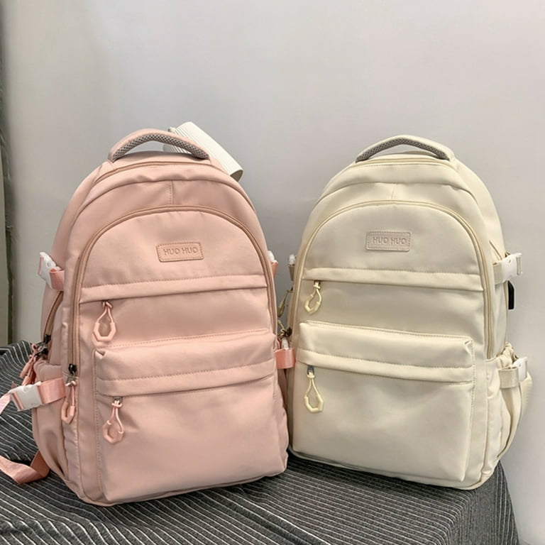 MUCENT☆大人気♪ Plan 2 Pocket Nylon Big Backpack Unisex Multi Pocket Nylon Backpack Travel Rucksack Casual Backpack