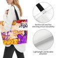 thumbnail image 3 of ZICANCN Abstract Art Creative Graffiti Tote Bag, Grocery Bags Reusable Shopping Bags with Handles Durable Foldable Washable for Women Men, 3 of 8