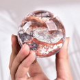thumbnail image 3 of AMOYSTONE Divinatio Money Agate Ball 2.4-2.8" | Handcrafted Energy Stone Sphere with Wooden Rack, 3 of 8