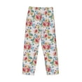 thumbnail image 3 of Vsdgher Rose Flowers Print Mens Pajama Pants Sleep & Lounge Pants, PJ Bottoms With elastic waistb and Pockets, 3 of 5