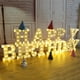 thumbnail image 5 of LED 26 Alfabeto Letra Número Luces Ampersand y Símbolo Amor Corazón Iluminar Lámpara de señal para amor Boda Fiesta en casa Decoración de bar de vacaciones, 5 of 6