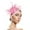 Pink, variant on WHEANG Retro Fascinators for Women Tea Party Cocktail Ball Wedding Church Vintage Hat Soft Breathable Flower Feather Elastic Fascinators Webhead Flower Womens Tea Party Ball Headwear Pink One Size
