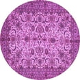 thumbnail image 1 of Ahgly Company Indoor Round Persian Purple Traditional Area Rugs, 7' Round, 1 of 4