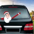 thumbnail image 2 of thinsony Car Stickers Car Rear Windshield Decals Christmas Themed Automotive Wiper Waving Stickers Rear Window Decor, 2 of 8