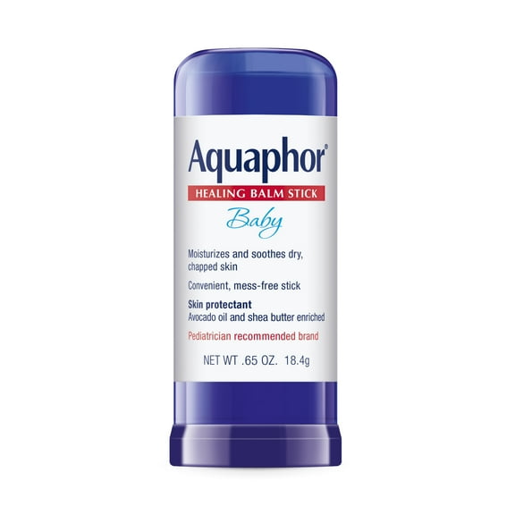 Aquaphor Baby Healing Balm Stick for Dry, Chapped, Chafed Skin, Hypoallergenic, Mess-Free, 0.65 oz