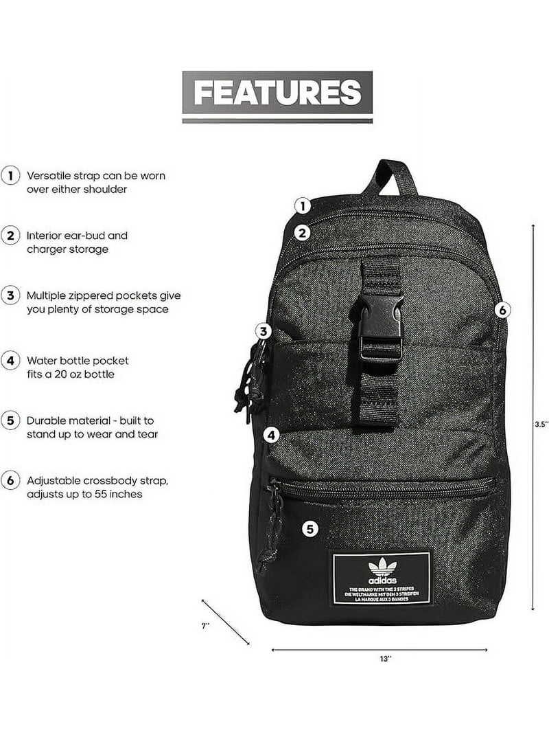 Adidas Originals Utility Sling Bag Black, One Size