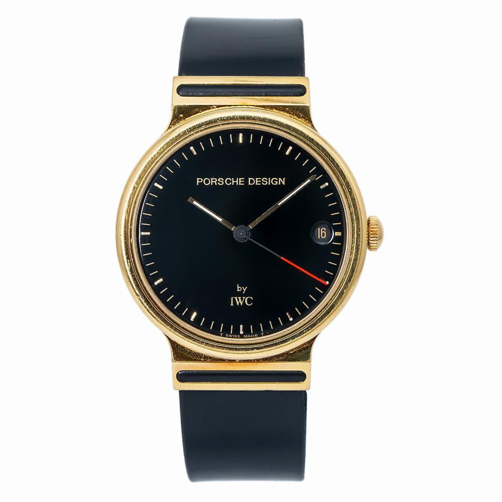 IWC Porsche Design IW3320 Unisex Quartz Watch 18k Yellow Gold Black Dial 32mm in Uruguay at UYU 425592 Rating 5