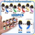 thumbnail image 2 of 100PCS Mini Jesus Figurines , Christian Decorations With "God Bless You, " Perfect For Jesus Challenge, Party Props, Religious Favors, Church Events, And Easter Gifts-Black, 2 of 6