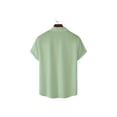 thumbnail image 2 of Hawaiian Shirt for Men,Boys Summer Beach Casual Short Sleeve Button Down Shirts, Printed Clothing Green M, 2 of 6