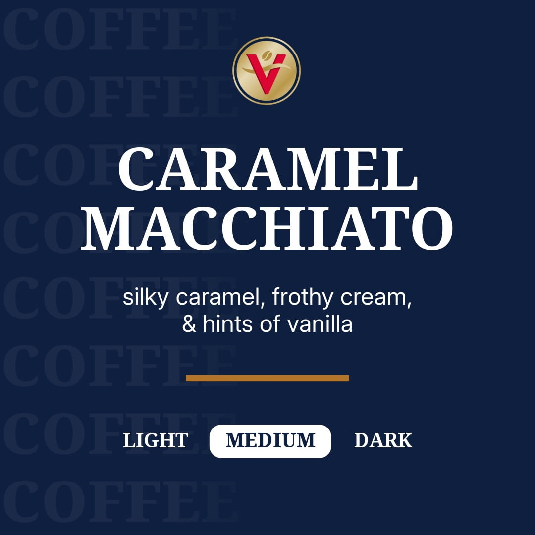 Victor Allen's Coffee, Caramel Macchiato, Medium Roast, 80 Count, Single Serve Coffee Pods for Keurig K-Cup Brewers
