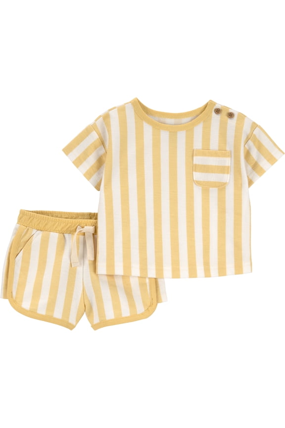 Baby Boy Outfit Set, 2-Piece, Sizes 0/3-24 Months