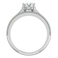 thumbnail image 3 of Wedding Ring Set for Women Bridal Set Round Cut 1.30 CT TW 14K White Gold, 3 of 5