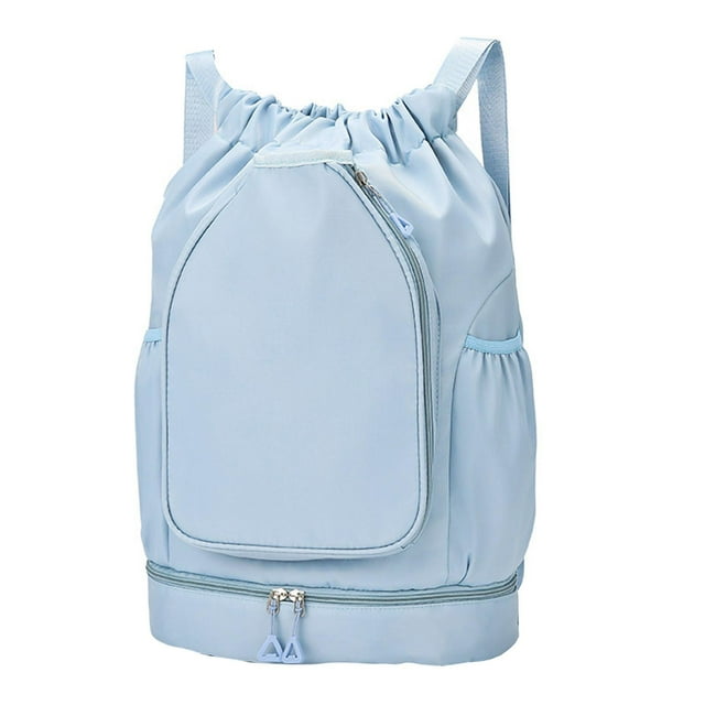 Mochila de tenis, bolsa para raqueta de bádminton, multifuncional, ligera, para el hombro. Azul
