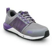 Timberland PRO Radius, Women's, Steel Gray/Royal Purple, Comp Toe, EH, MaxTRAX Slip Resistant, Athletic, Work Shoe (11.0 M)