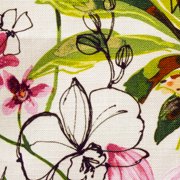 Fabric Mart Direct Pink, Orange Cotton Printed Fabric By The Yard, 54 inches or 137 cm width, 10 Continuous Yards Pink Cotton Fabric, Garden Blossom, Upholstery Drapery Curtain Wholesale Fabric