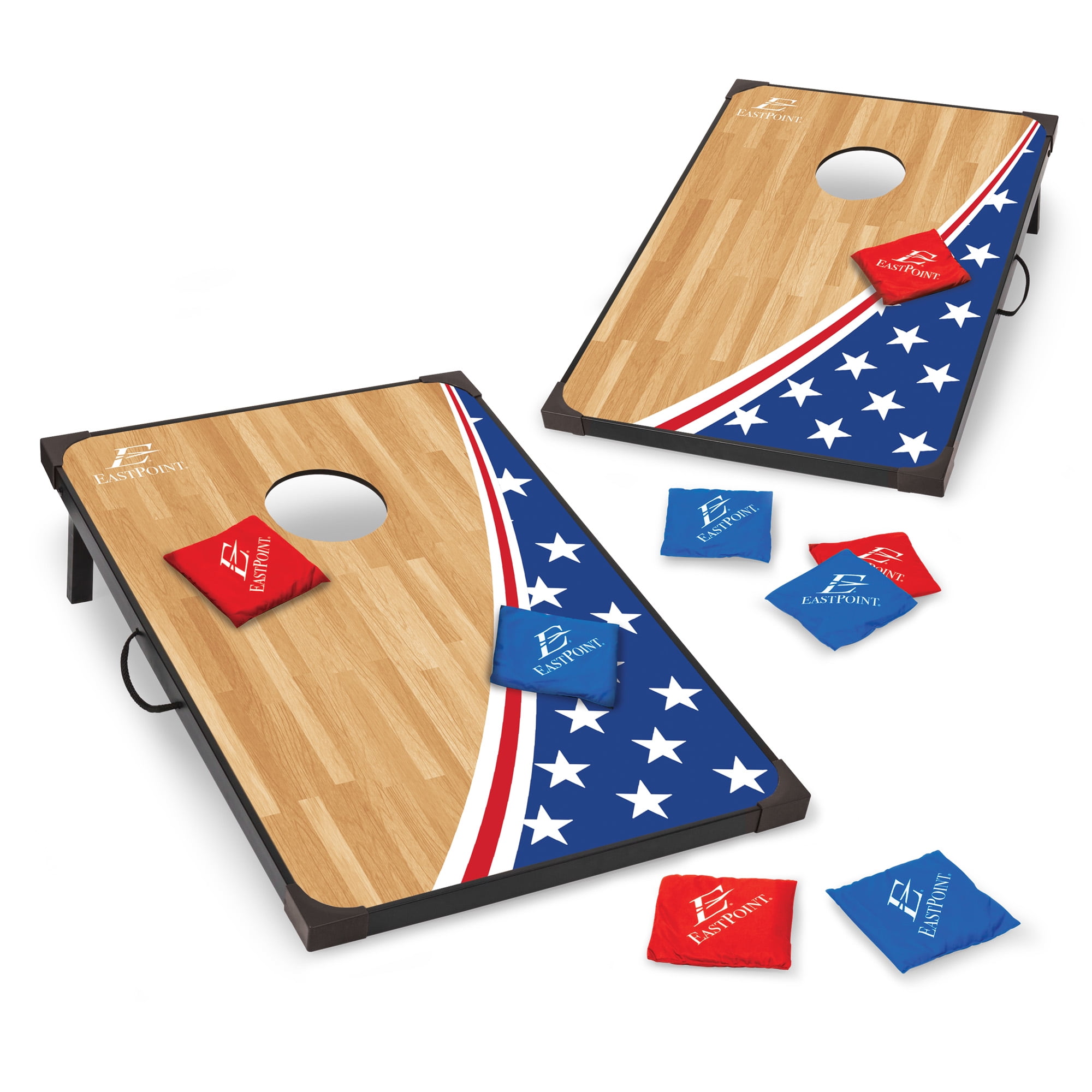 Details about   Wooden Cornhole Bean Bag Toss Game Set Unfinished 3 x 2' Foldable Carry Case 