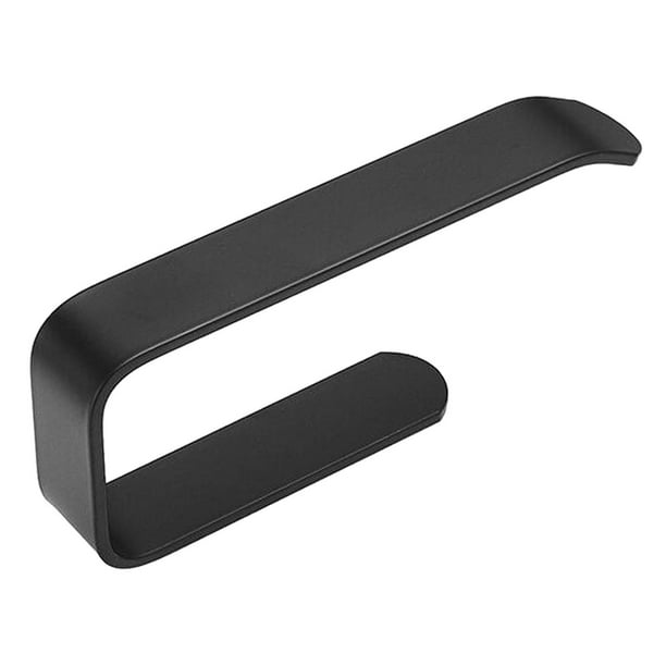 Portarrollos de papel higiénico para pared, ideal para hoteles, debajo del armario Negro