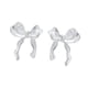 thumbnail image 4 of Pendientes de mujer,Pendientes de lazo para mujer Pendientes de joyería Lady Studs,Dijes de joyería únicos y elegantes Regalo de San Valentín,Joyería única Novedad Accesorio Plata, 4 of 9