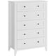 thumbnail image 1 of De madera dormitorio cómoda con 5 cajones y metal handles, closet almacenamiento organizer para sala de estar y hallway, moderno minimalist design, 1 of 8