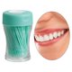 thumbnail image 1 of 200 piezas de palillos de de doble cabeza, herramienta de limpieza de , cepillo, palillo de Verde Zulema Palillos de dientes de doble cabeza, 1 of 8
